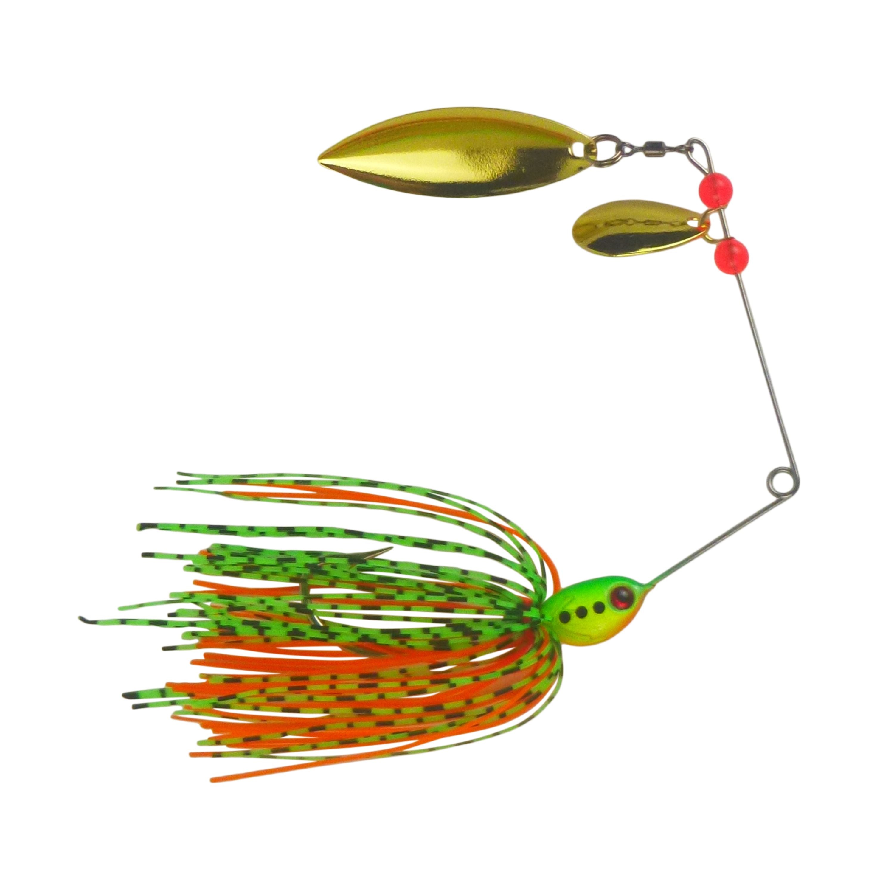 V658-93MC002200032-202507311030-00 Dekoi 17gm LS21 Closed Eye Spinnerbait, Fluro Flare, Qty 2 - Image 1