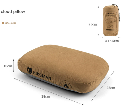 V888-ELOSUNG33706-202507151030-00 Coffee Ergonomic Memory Foam Travel Pillow for Neck Support - Portable & Compact for Camping, Flights, and Napping - Image 1