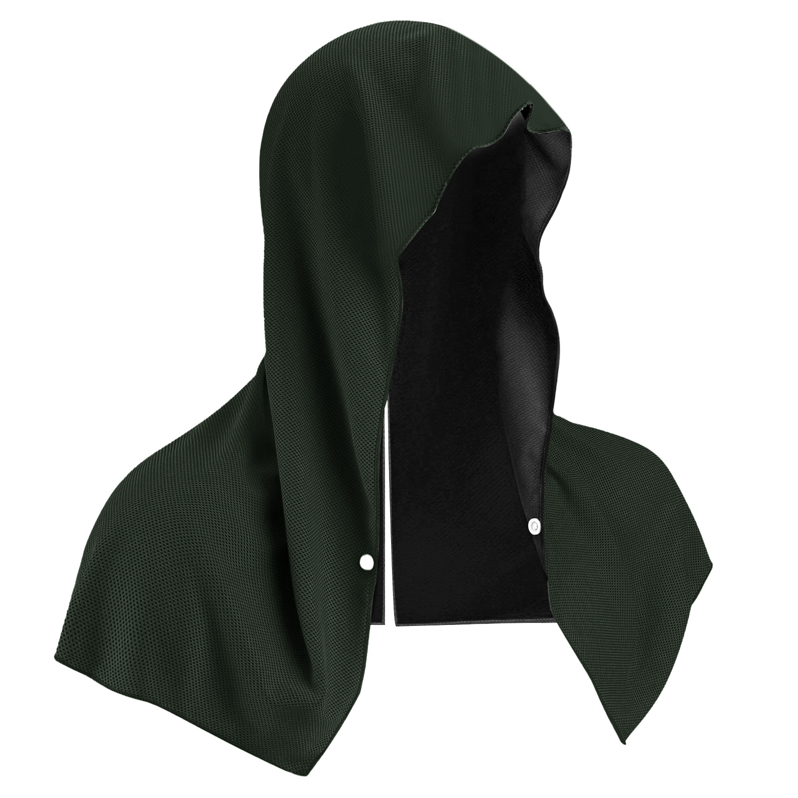 V888-ELOSUNG33718-202507160947-00 Dark Grey 5-Pack Instant Cooling Towel Set - UPF Sun Protection Hooded Ice Towels for Sports & Outdoor Activities - Image 1