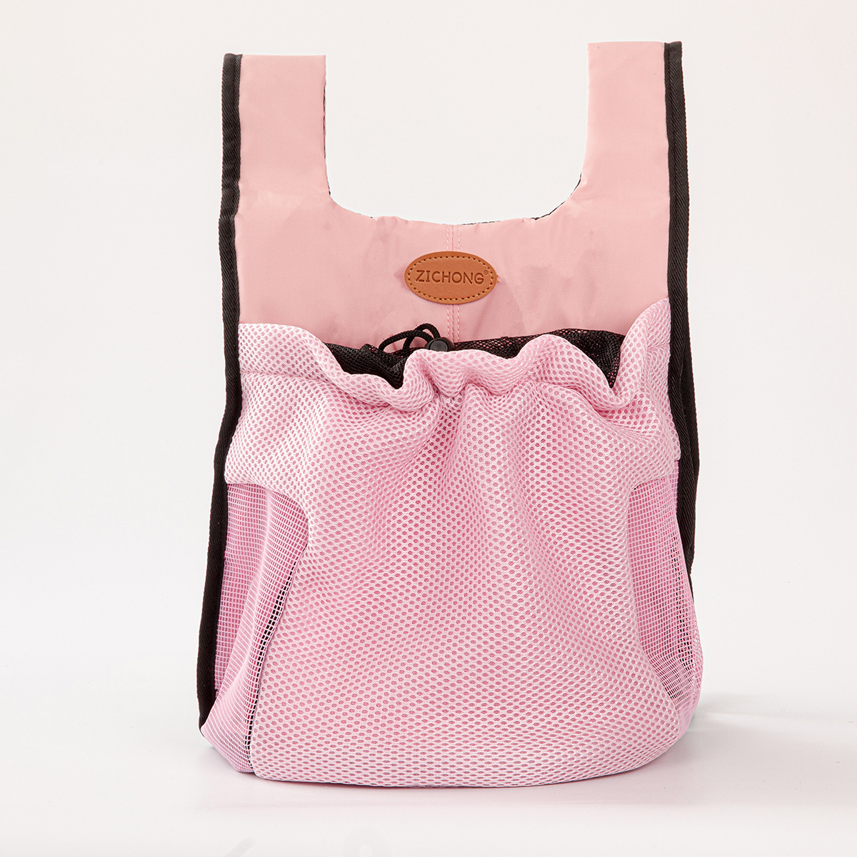 V888-ELOSUNG33825-202509011326-00 L Pink Hands-Free Pet Carrier Backpack for Small Dogs & Cats - Breathable Chest Pack for Outdoor Travel & Hiking - Image 1