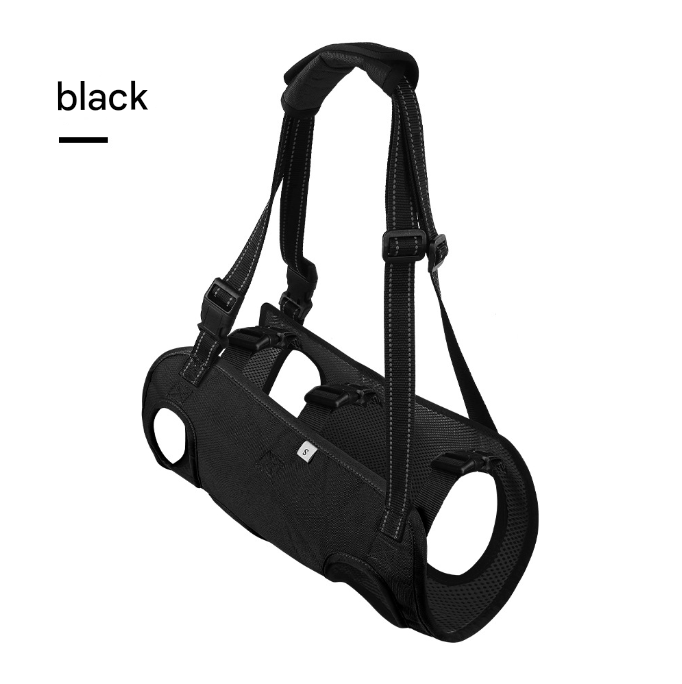 V888-ELOSUNG34451-202507160950-00 Black Pet Support Harness for Senior and Disabled Dogs - Adjustable Chest and Back Support Leash(Size XL) - Image 1