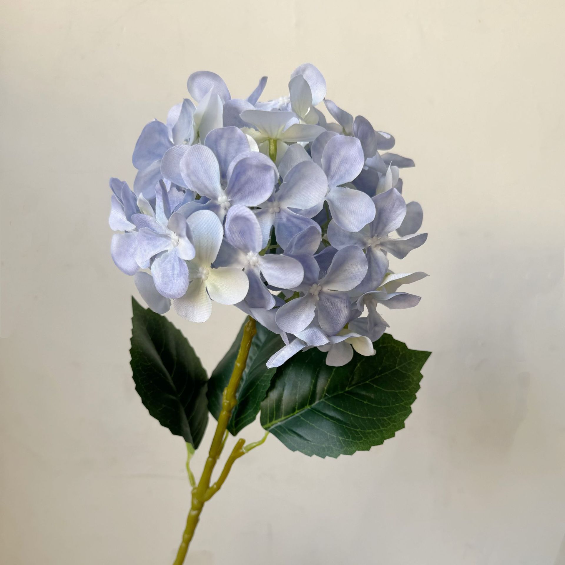 V888-ELOSUNG34576-202507301022-00 5-Piece Light Blue Premium Lifelike Hydrangea Artificial Flowers- 60cm Long Stem Faux Floral Bouquet for Home, Wedding & Vase Decor - Image 1
