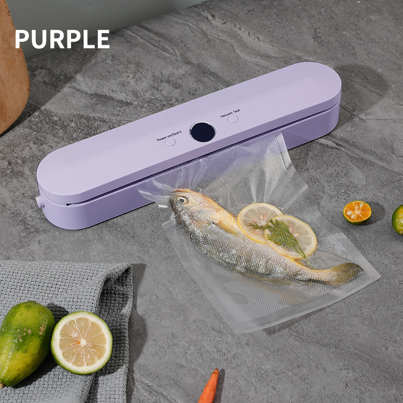 V888-ELOSUNG35652-202507110950-00 Wireless Portable Vacuum Sealing Machine - Automatic Food Sealer with LCD Display & Dual Modes(Purple) - Image 1