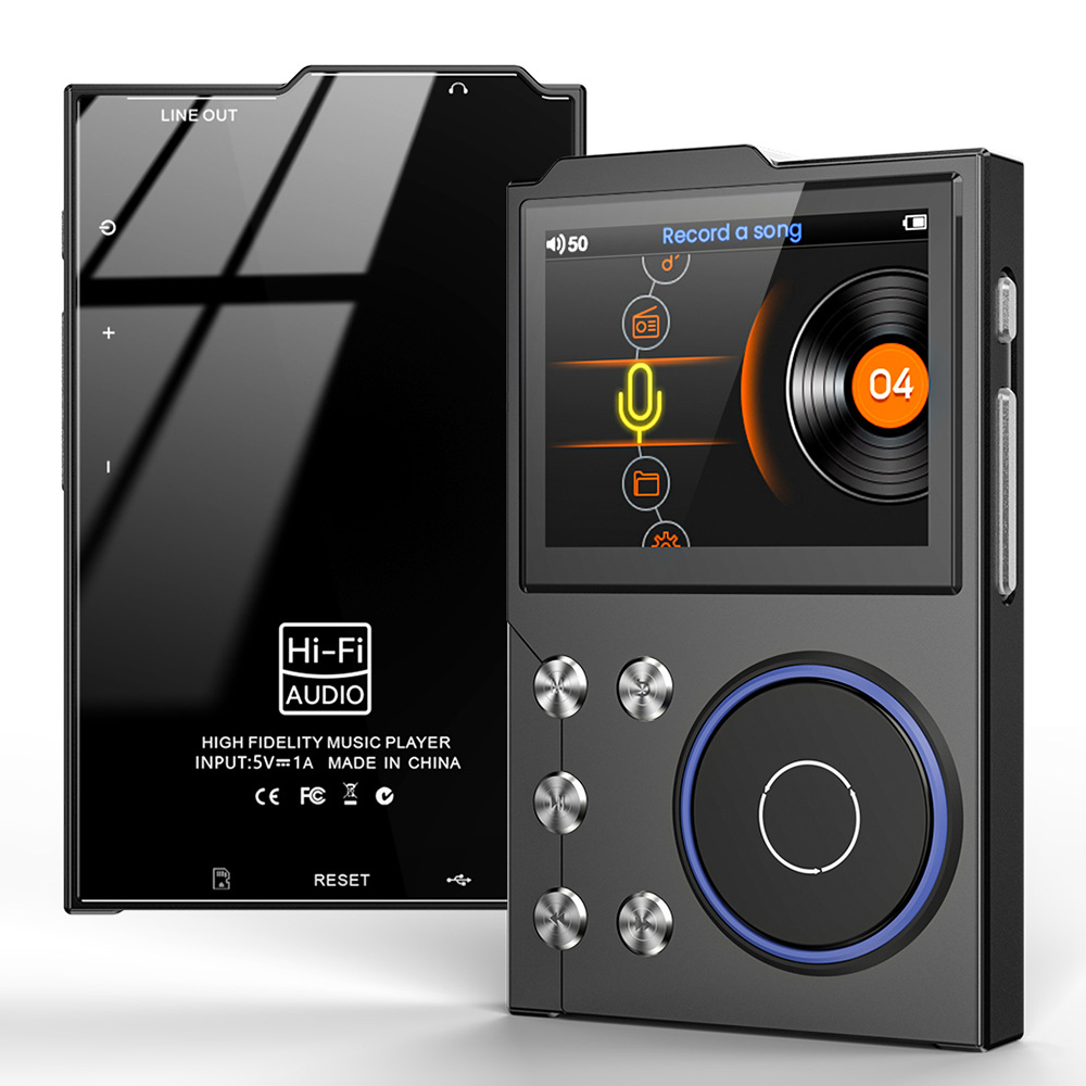 V888-ELOSUNG35697-202507160940-00 Portable Hi-Res Digital Audio Player - DSD, Dual DAC, Bluetooth 5.0, Expandable Storage(BLACK 16GB +32GB) - Image 1