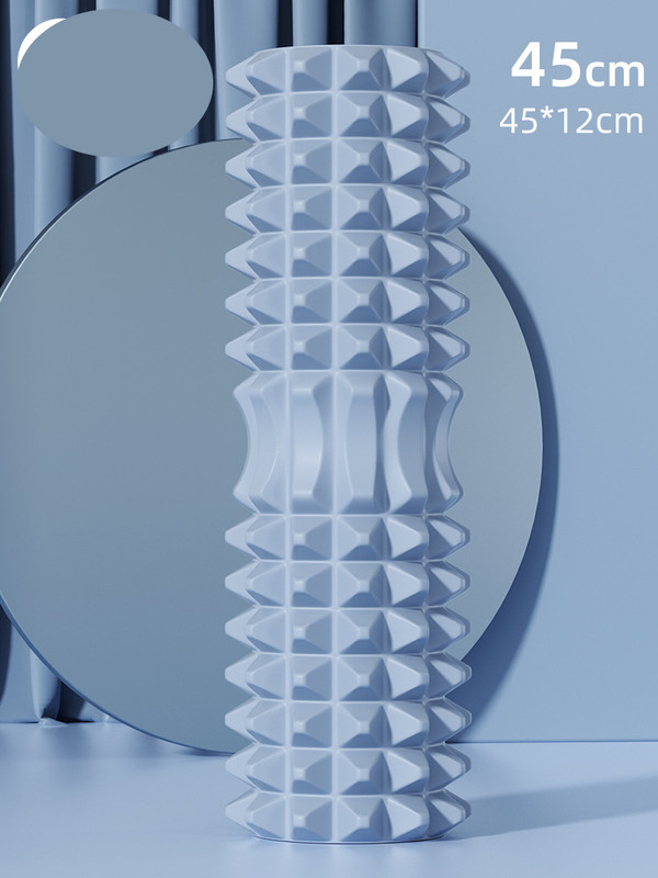 V888-ELOSUNG36043-202507250932-00 Blue High-Density 3D Trigger Point Foam Roller - Solid Core Massager for Deep Tissue Muscle Recovery & Yoga - Image 1