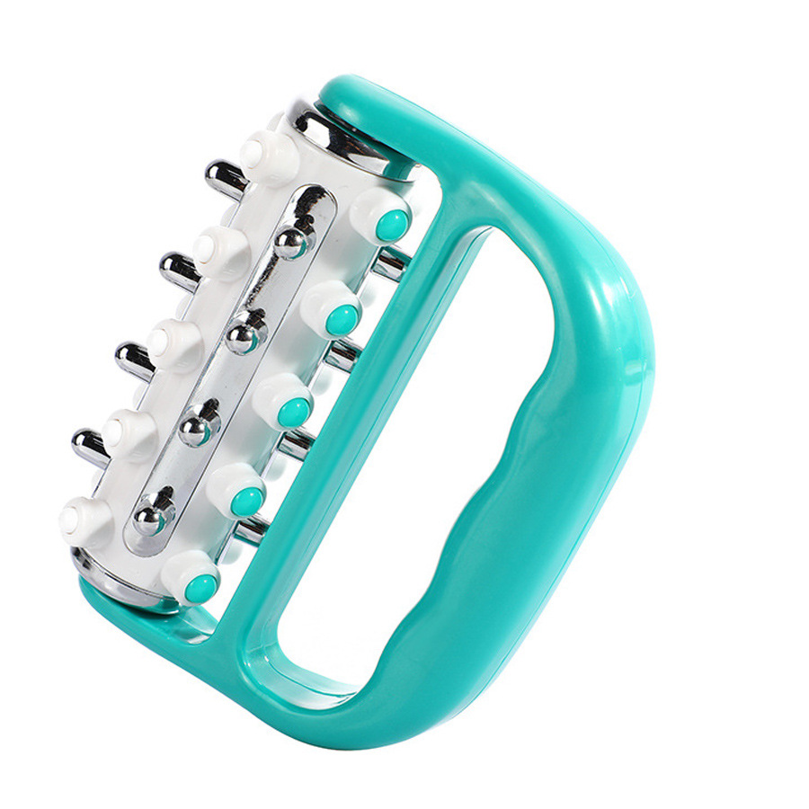 V888-ELOSUNG36339-202508261325-00 Blue Ergonomic Body Roller Massager - Handheld Deep Tissue Tool for Muscle Relief and Fascia Release - Image 1