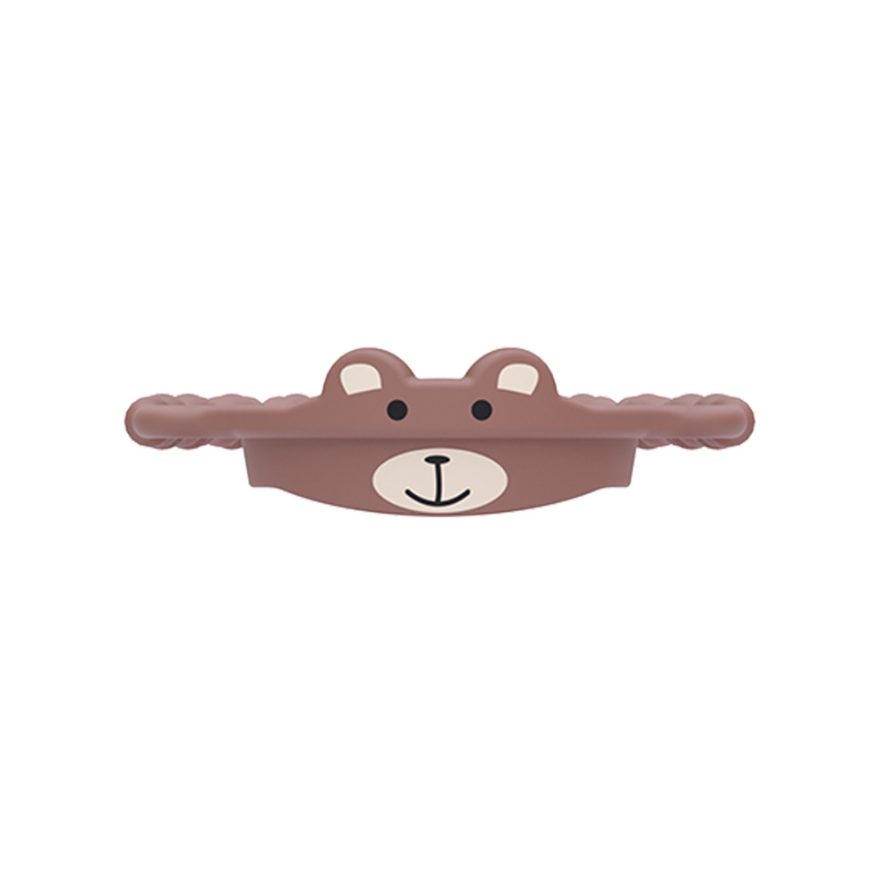 V888-ELOSUNG36353-202508300016-00 2 Pcs Brown Bear Adorable Animal Silicone Cup Carrier - Portable Reusable Handle for Water Cup(cup not included) - Image 1