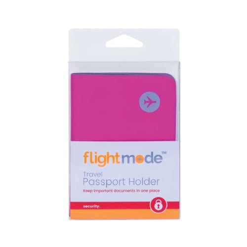 V915-FM0012-PK-202509250845-00 PVC Waterproof Wallet Travel Passport Holder-Pink - Image 1