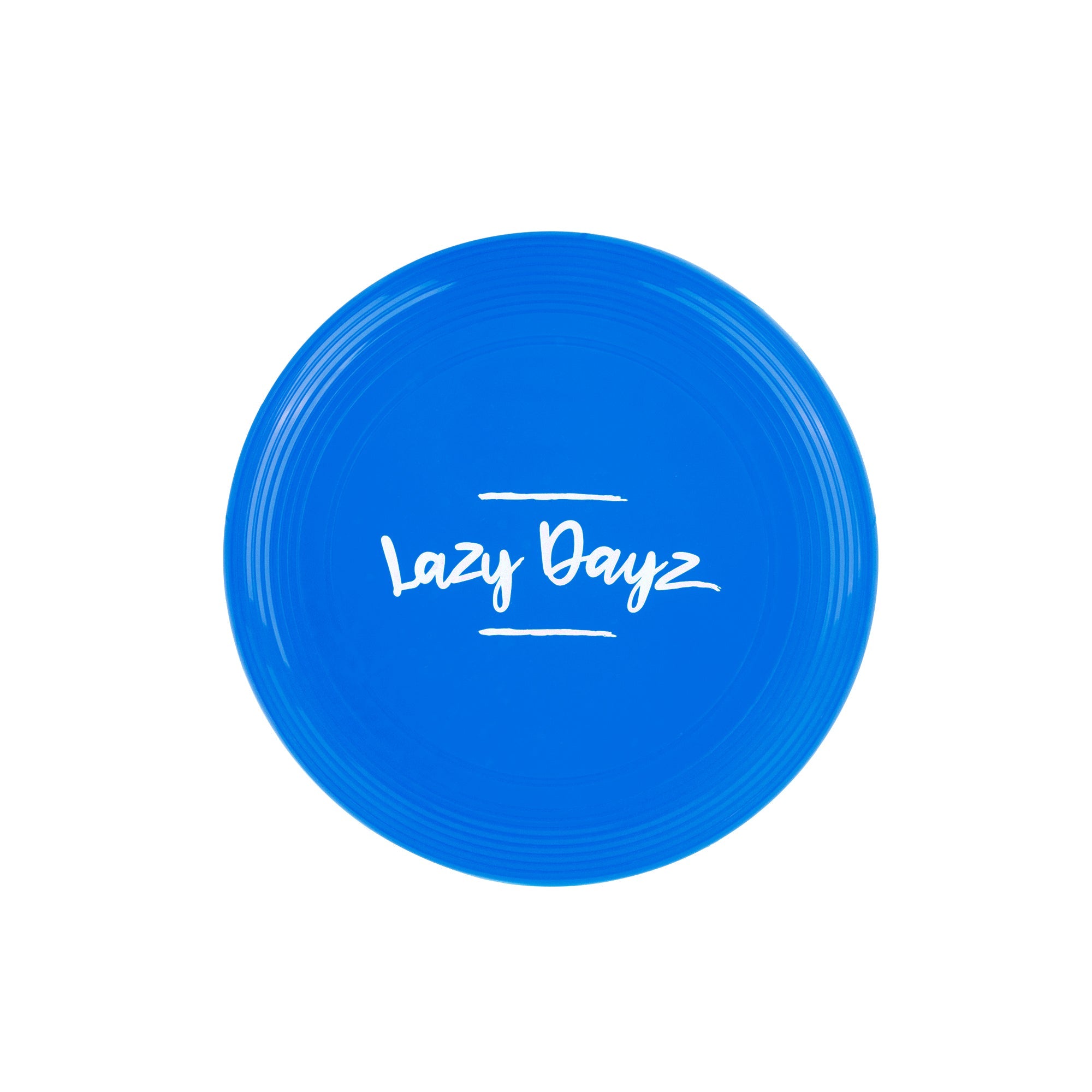 V915-LD0019-BL-202509250910-00 28cm Lazy Dayz Jumbo Neon Beach Frisbee - Blue - Image 1
