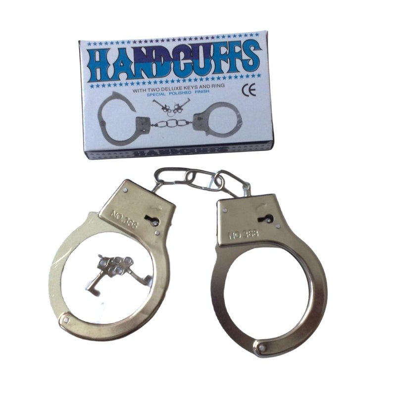 V922-AWD-C0402-HANREL-202508251153-00 10.5" Metal handcuffs with keys - Image 1