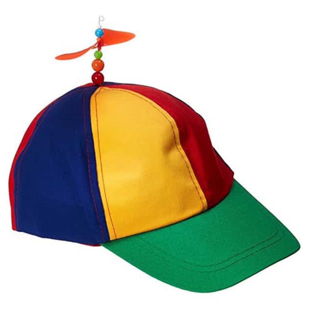 V922-AWD-C1225-HATPRO-202508251220-00 2x Propeller rainbow cap Helicopter Hat Clown Cap - Image 1
