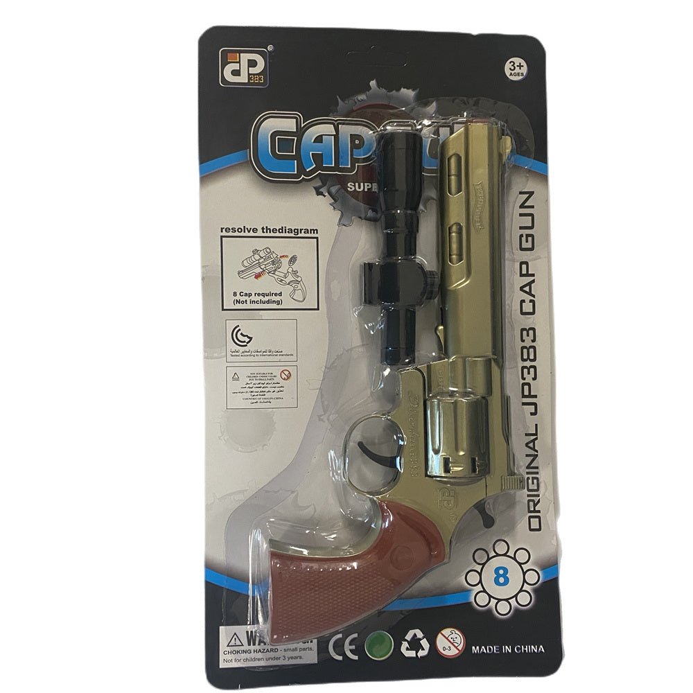 V922-AWD-CAPGUNL-A0203-202508251145-00 8 shots toy cap gun with 144 free caps - Black - Image 1