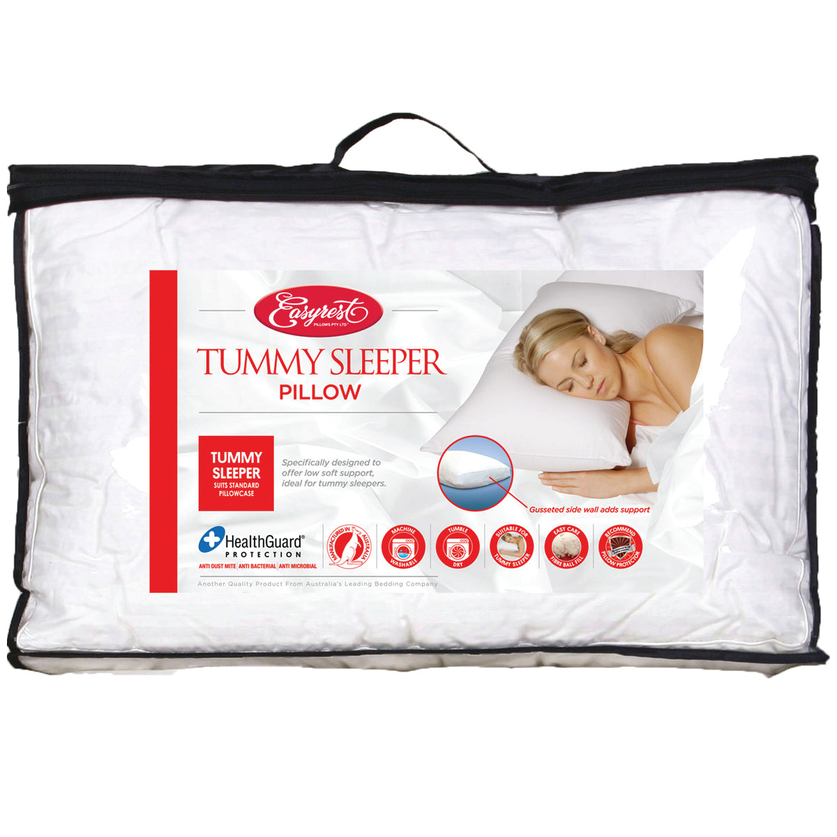 V922-AWD-E0133-ERPBFT-202508251225-00 Easy Rest Fibre Ball Fill Tummy Sleeper Pillows Machine Washable - Image 1