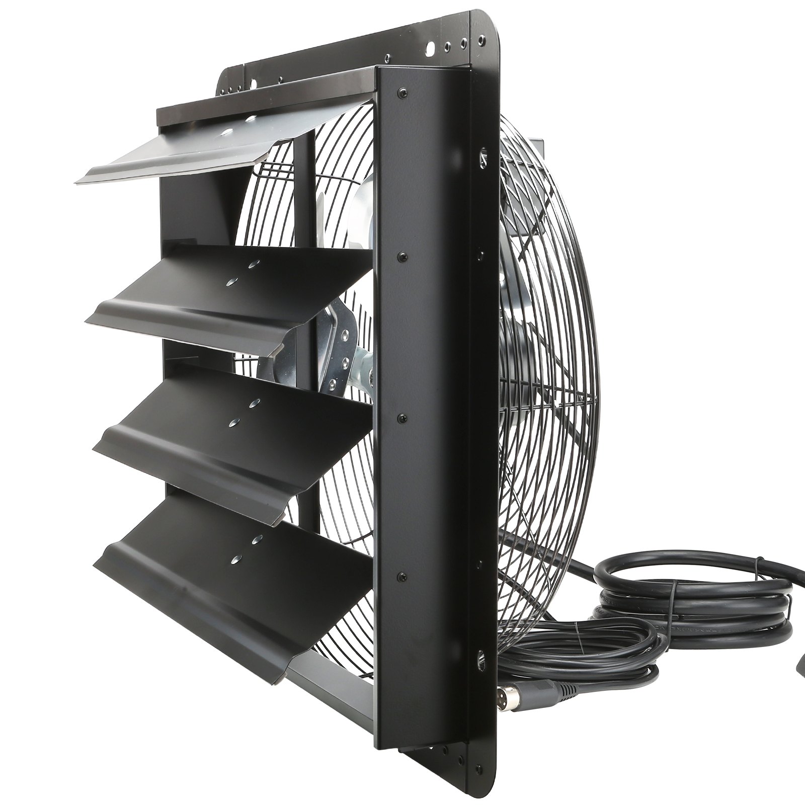 V952-BYCSPQSDJEC16PFKWV3-202507141155-00 VEVOR Shutter Exhaust Fan, 406 mm /16inch with Temperature Humidity Controller, EC-motor, 1747 CFM, Variable Speed Adjustable Wall Mount Attic Fan, Ventilation and Cooling for Greenhouses, Garages, Sheds - Image 1