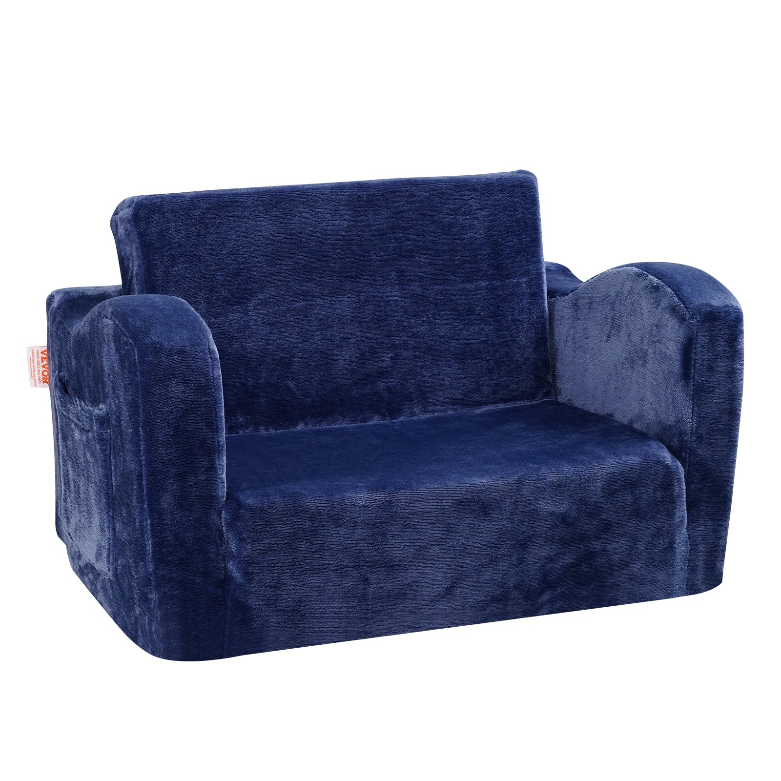 V952-ETSF6354652INRR5PV0-202507141333-00 VEVOR Baby Chair Foldable 2-in-1 Comfy Baby Lounger Couch Kids Sofa Blue - Image 1