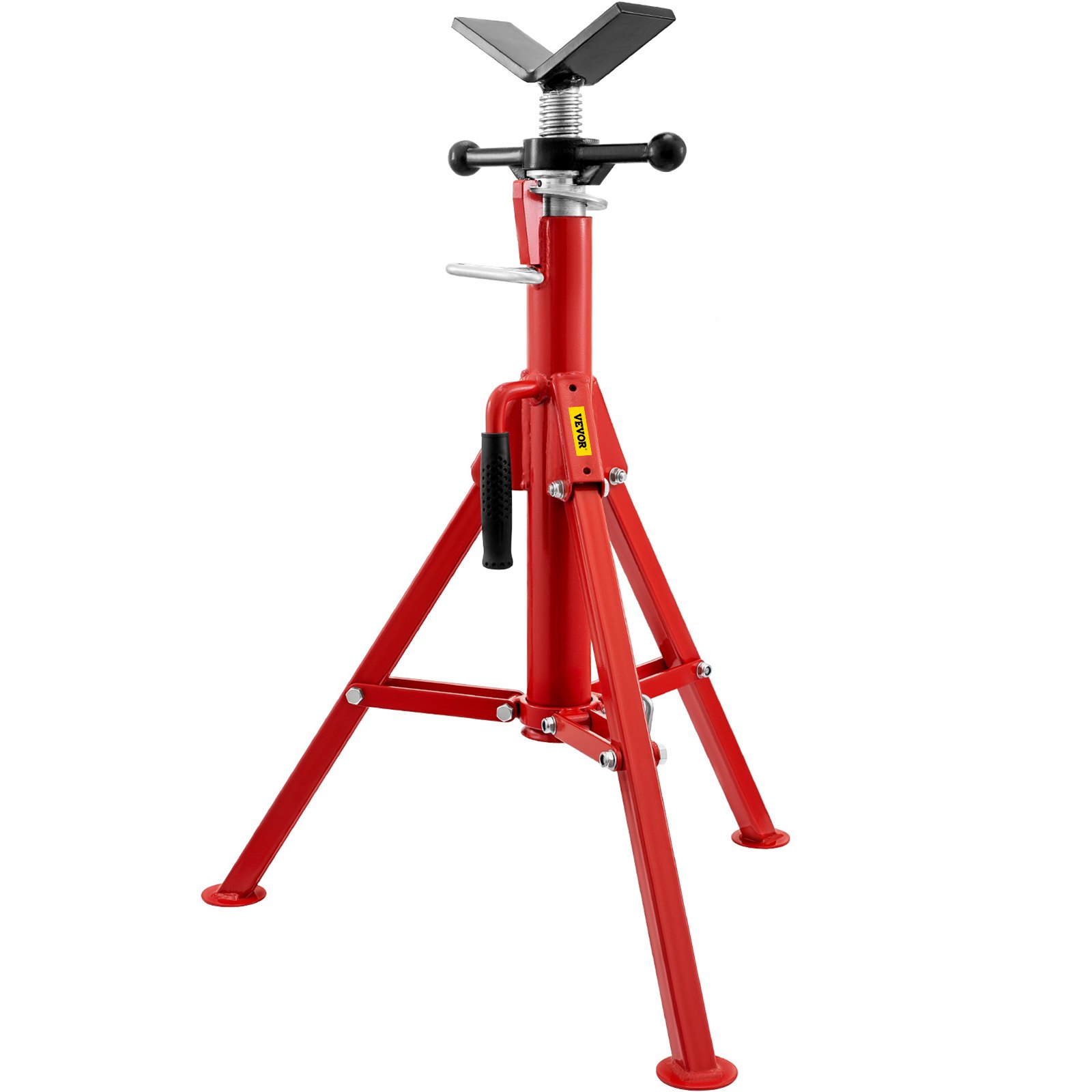 V952-GJ1107SGJ-VX00001V0-202508011637-00 VEVOR Pipe Jack Stand V-Head Foldable Legs 2500LB Max. Height 52" - Image 1