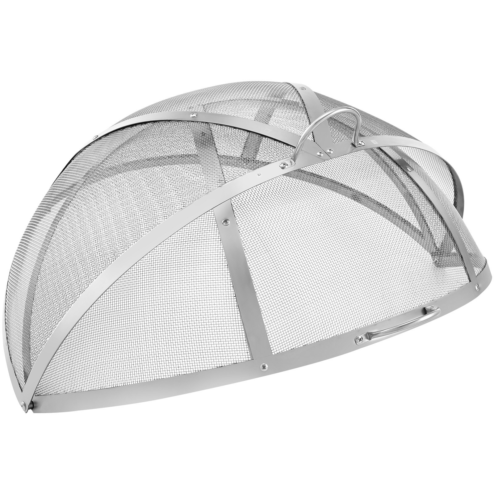 V952-HKWZ201BXGQXT4Q0KV0-202508012045-00 VEVOR Firepit Spark Screen Lid, 30" Diameter, Outdoor Firepit Ring Cover Round Accessories, Fire Pit Metal Cover, Easy-Opening Stainless Steel Fire Ring Covers for Outdoor Patio Fire Pits Backyard - Image 1
