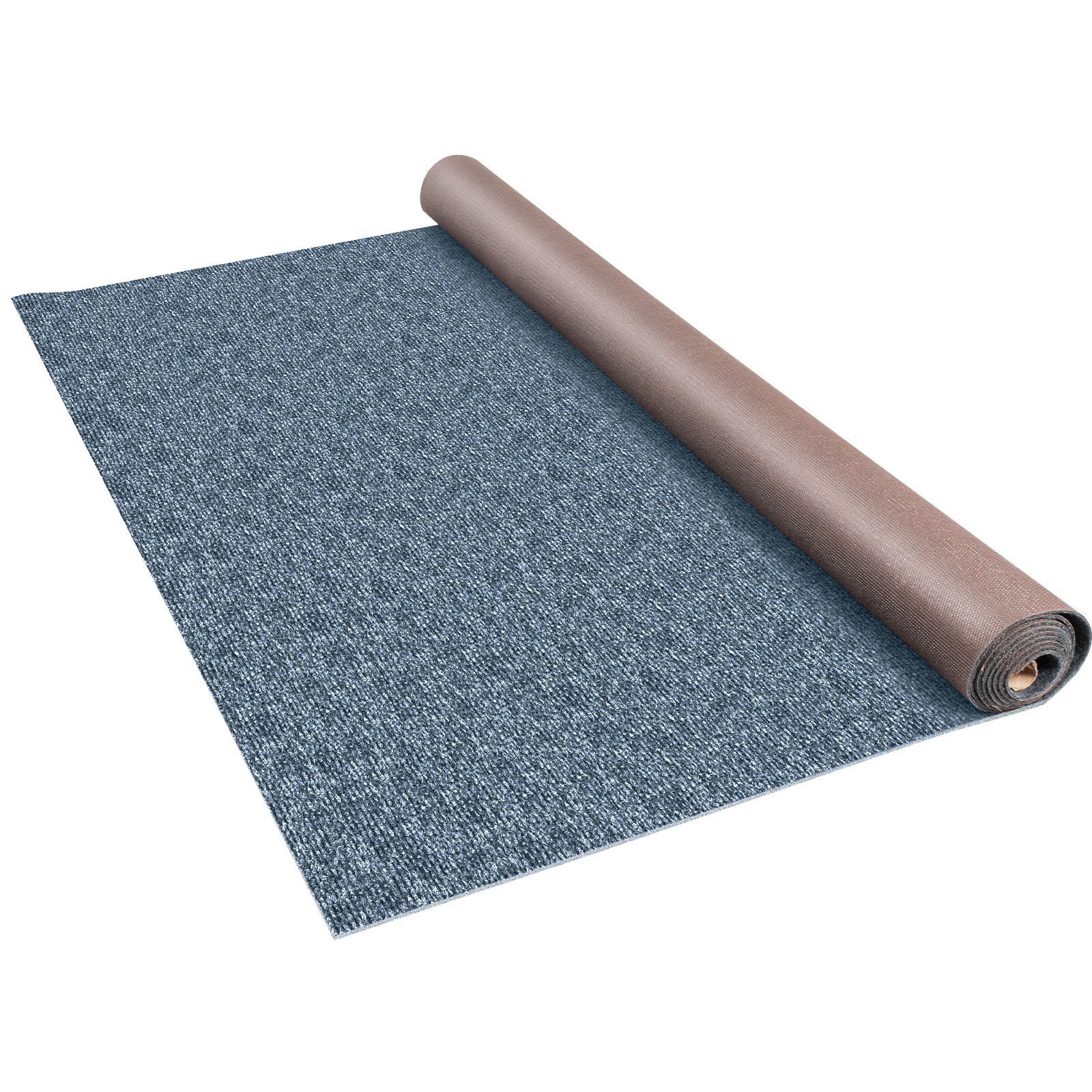 V952-JZXWDTHS18X7M001V0-202507141312-00 VEVOR Gray Marine Carpet 6 ft x 23 ft Boat Carpet Rugs Indoor Outdoor Rugs for Patio Deck Anti-Slide TPR Water-Proof Back Cut Outdoor Marine Carpeting Easy Clean Outdoor Carpet Roll - Image 1