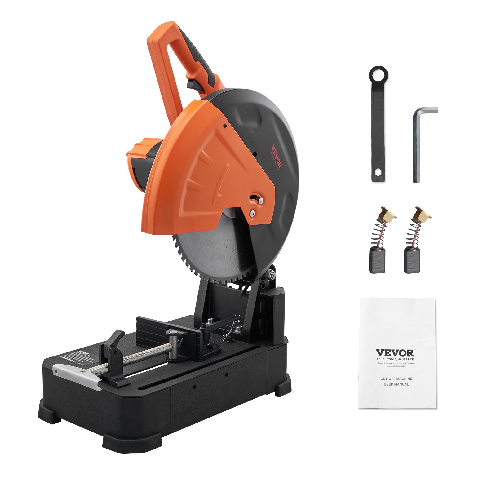 V952-LQXXCQGJYC1411KY4V3-202507141825-00 VEVOR Chop Saw, 14"/355mm Blade Diameter Cut Off Saw, 2800W 1200RPM Steel Cutting Machine, Adjustable Dry Cut Chop Saw, Miter Saw for Cutting Metal Cold Cut Saw for Steel/Rebar/Iron/Aluminum - Image 1