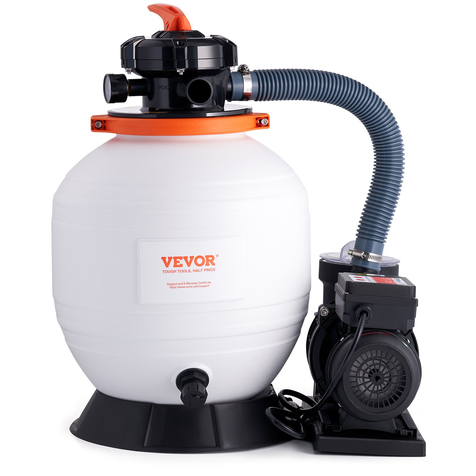 V952-MGYCSLBYCTFDGH44KV3-202508011621-00 VEVOR Sand Filter Above Ground with 450W Pool Pump 13,000 L/H Flow 6-Way Valve - Image 1