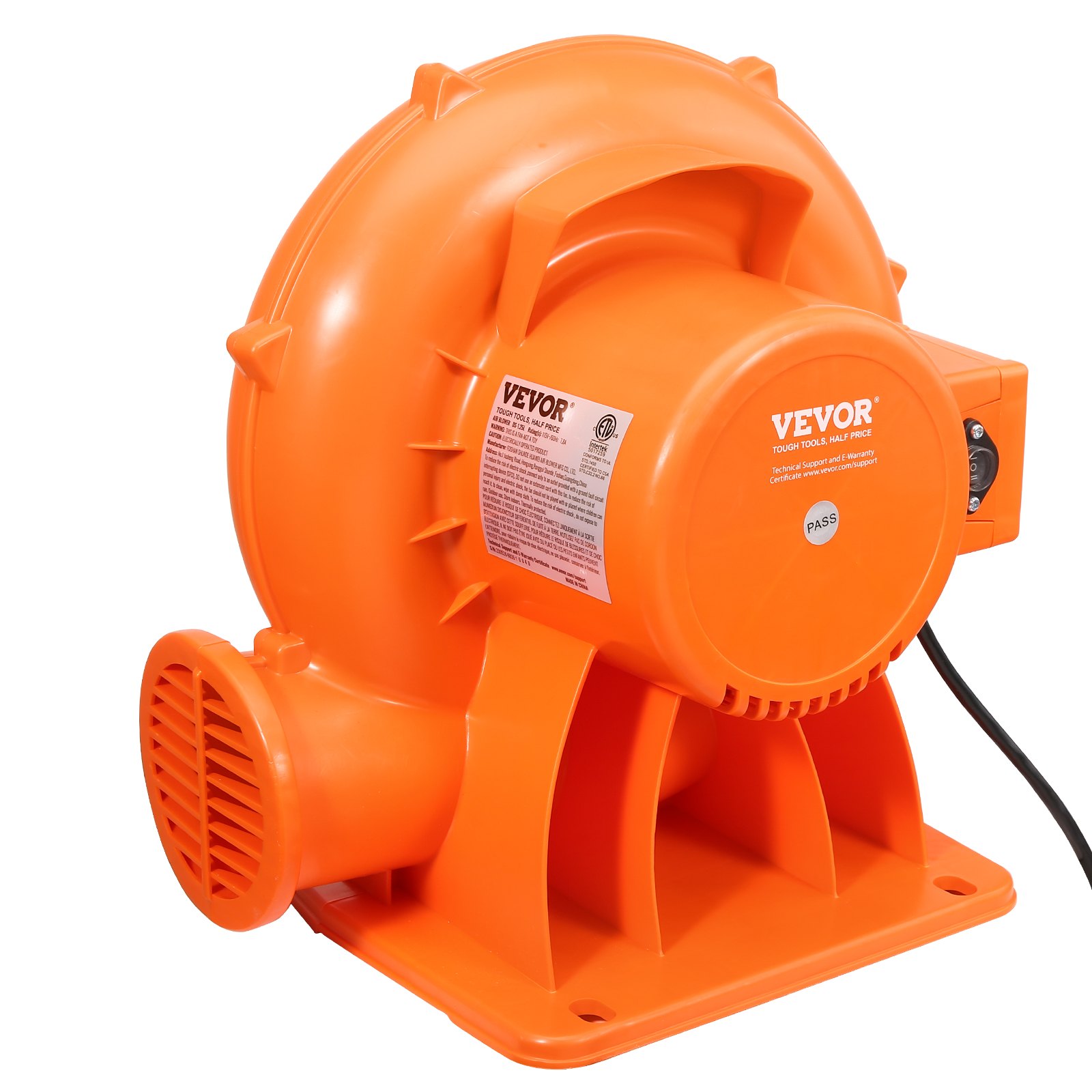 V952-QMFJD950W221M7H2LV3-202507141228-00 VEVOR Inflatable Bounce House Blower 1 & 1.2 HP 900W Commercial Air Pump Fan - Image 1