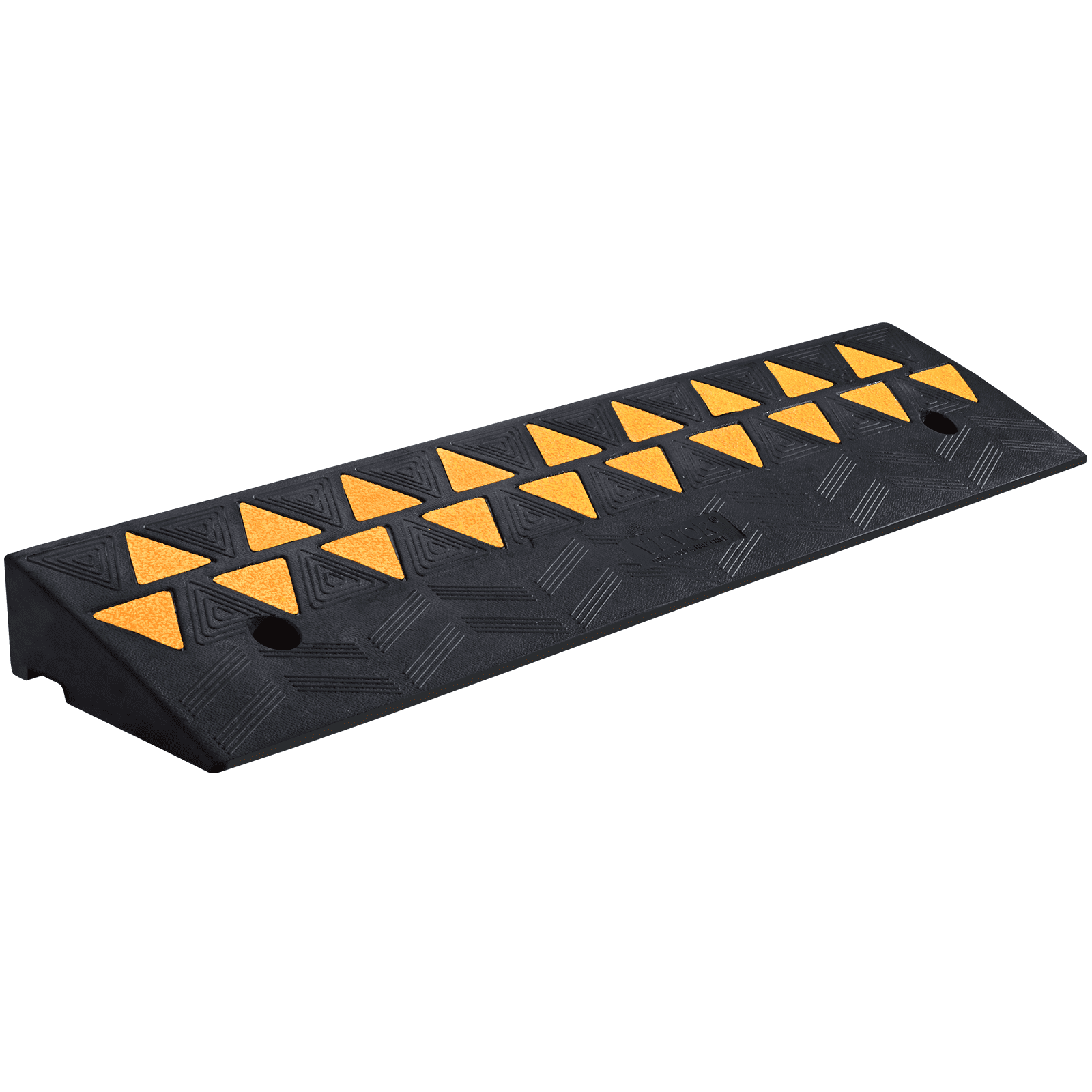 V952-SJDLYPDGB139420KPV0-202508011916-00 VEVOR Rubber Curb Ramp 9.4 cm Rise Height Sidewalk Curb Ramp, 25 cm Width 100 cm Length Driveway Ramp for Curb, 15T Heavy Duty Rubber Ramp for Forklifts, Trucks, Buses, Cars, Wheelchairs, Bikes - Image 1
