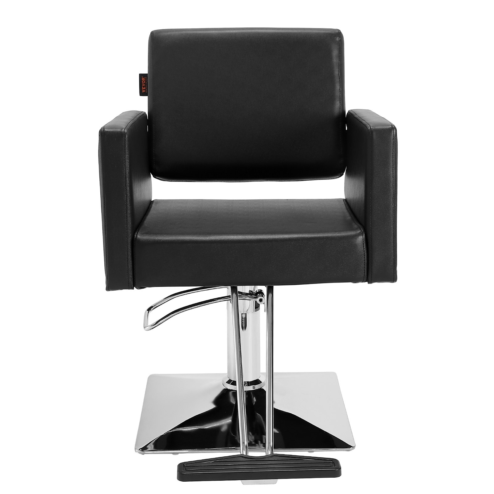 V952-SLYZ253143YCZWTDAV0-202507141831-00 VEVOR Salon Chair, Barber Chair for Hair Stylist, Styling Chair with Heavy Duty Hydraulic Pump, Swivel Hair Salon Chair with Footrest for Beauty Spa Shampoo, Max Load Weight 330 lbs, Black - Image 1