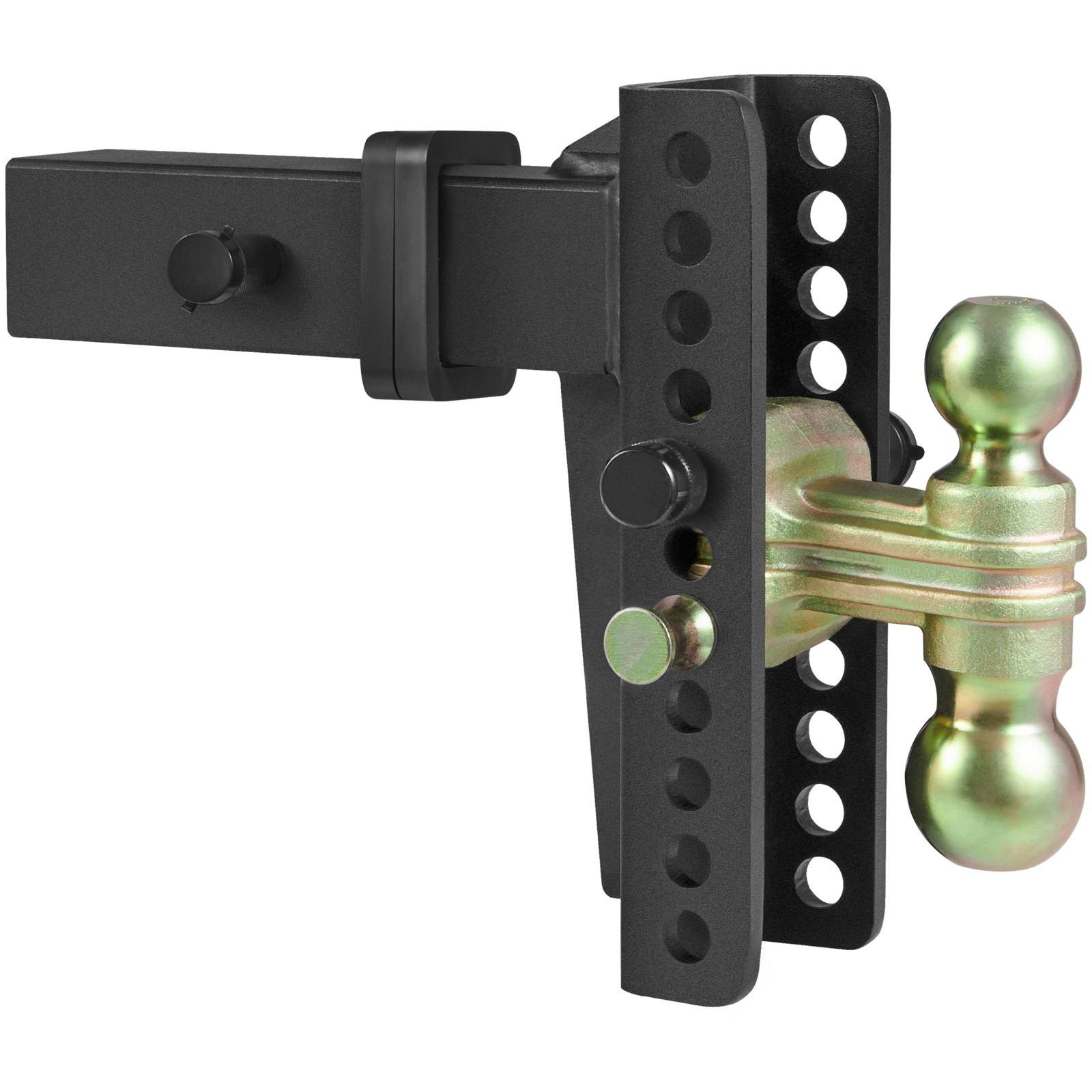 V952-SQTQJTCB2522I0FA2V0-202507141525-00 VEVOR Adjustable Trailer Hitch, 203.2 mm Drop & 165.1 mm Rise Hitch Ball Mount with 63.5 mm Receiver, Solid Tube, 6577 kg GTW, 50.8 mm & 58.7 mm 45# Steel Tow Balls with Key Lock for Truck Towing - Image 1