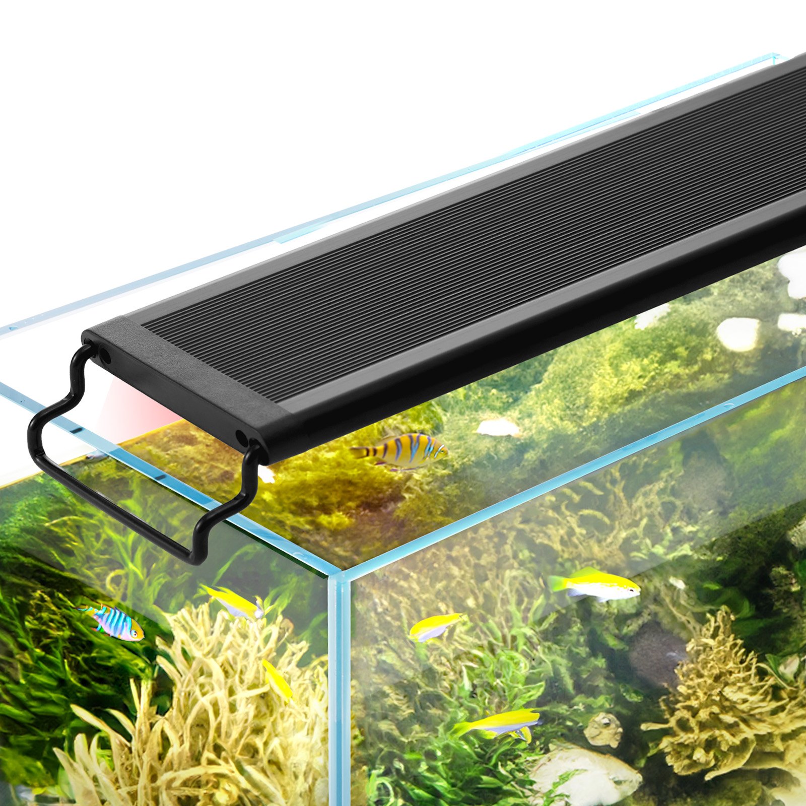 V952-SSSSZXD3036Y7BXLWV3-202507141345-00 VEVOR Aquarium Light, 26W Full Spectrum Fish Tank Light with 24/7 Natural Mode, Adjustable Timer & 5-Level Brightness, with Aluminum Alloy Shell Extendable Brackets for 30"-36" Freshwater Planted Tank - Image 1