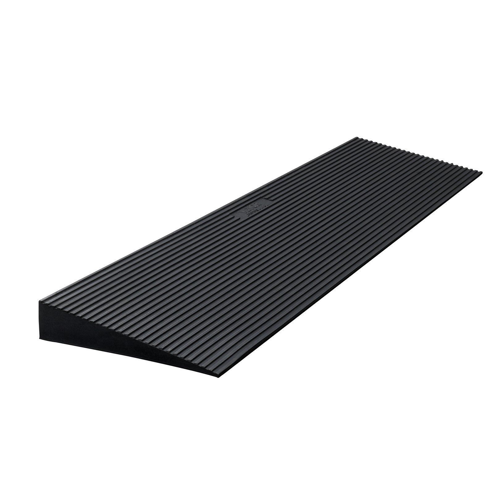 V952-SXSNLYPDGB135J8Z1V0-202507141423-00 VEVOR 3 cm Rise Cuttable Threshold Ramp for Sweeping Robot, 90 cm Wide Natural Rubber Wheelchair Ramp, Non-Slip Solid Rubber Ramp with Double-Sided Tape for Doorways, Driveways, Bathroom, Smooth Tile - Image 1
