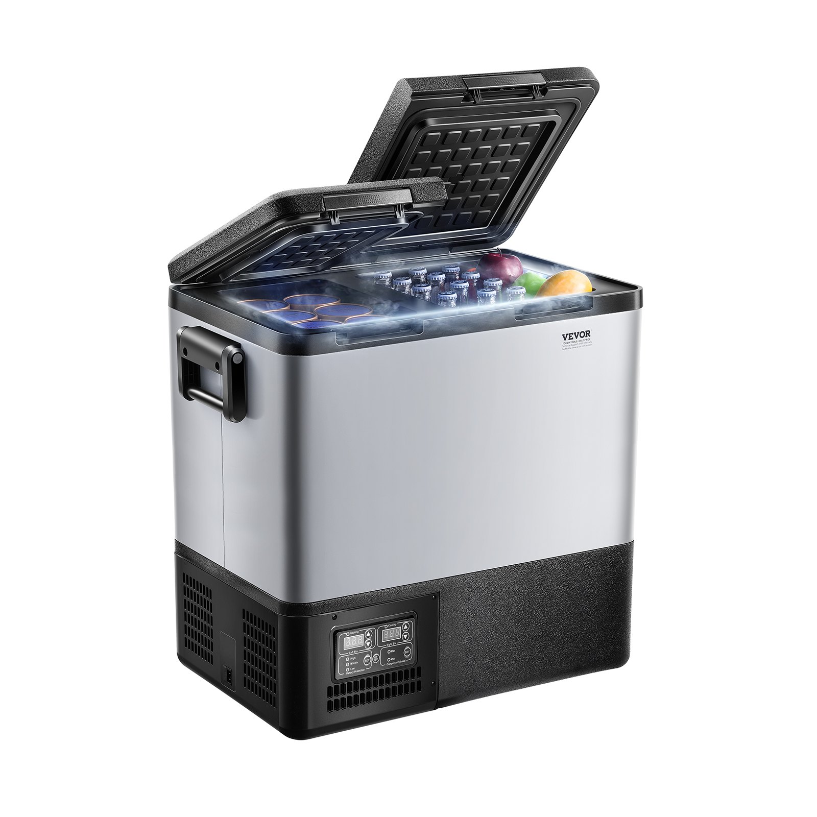 V952-WLCZBXX55LSM46682V3-202507141720-00 VEVOR Portable Car Refrigerator Freezer Compressor 55L Dual Zone for Car Home - Image 1