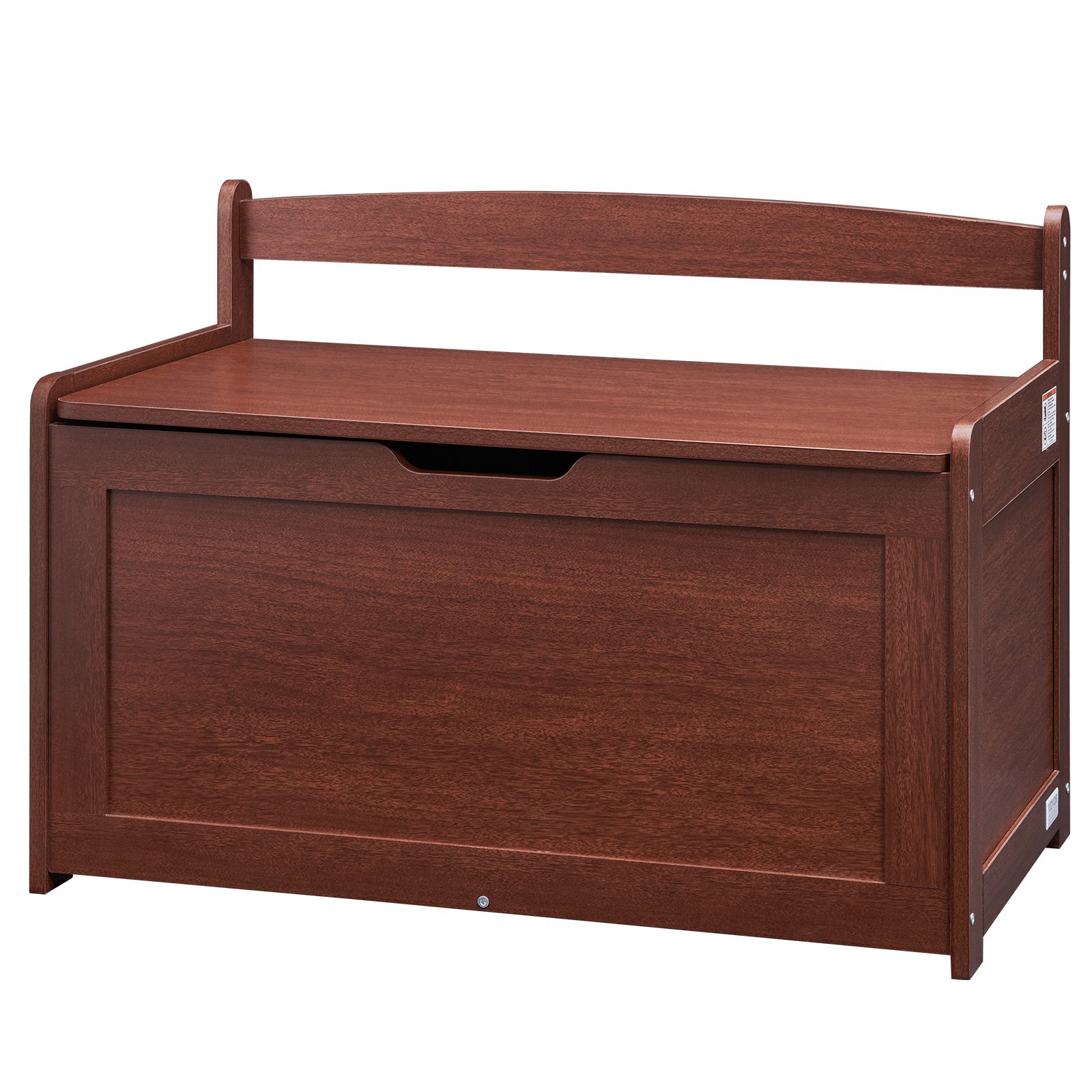 V952-XTETCWDYHLBCRKUO3V0-202508011353-00 VEVOR Kids Toy Storage Bench Wooden Toy Box Chest 32.68 x 17.91 x 24.02" Cherry - Image 1