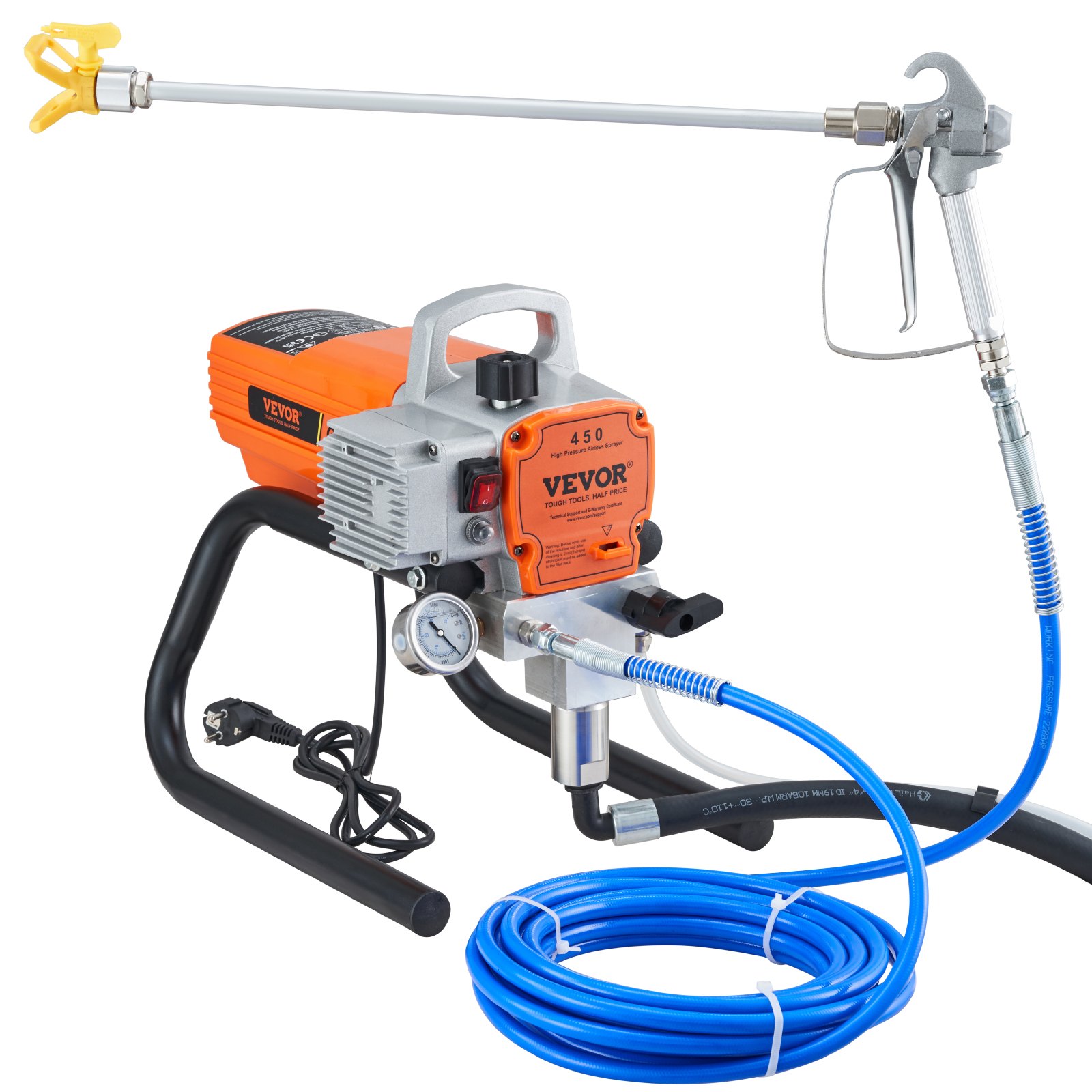 V952-ZS1500W20LMINDG7WV3-202507141243-00 VEVOR High Pressure Airless Wall Paint Spray Gun Sprayer 600W Machine Spraying - Image 1
