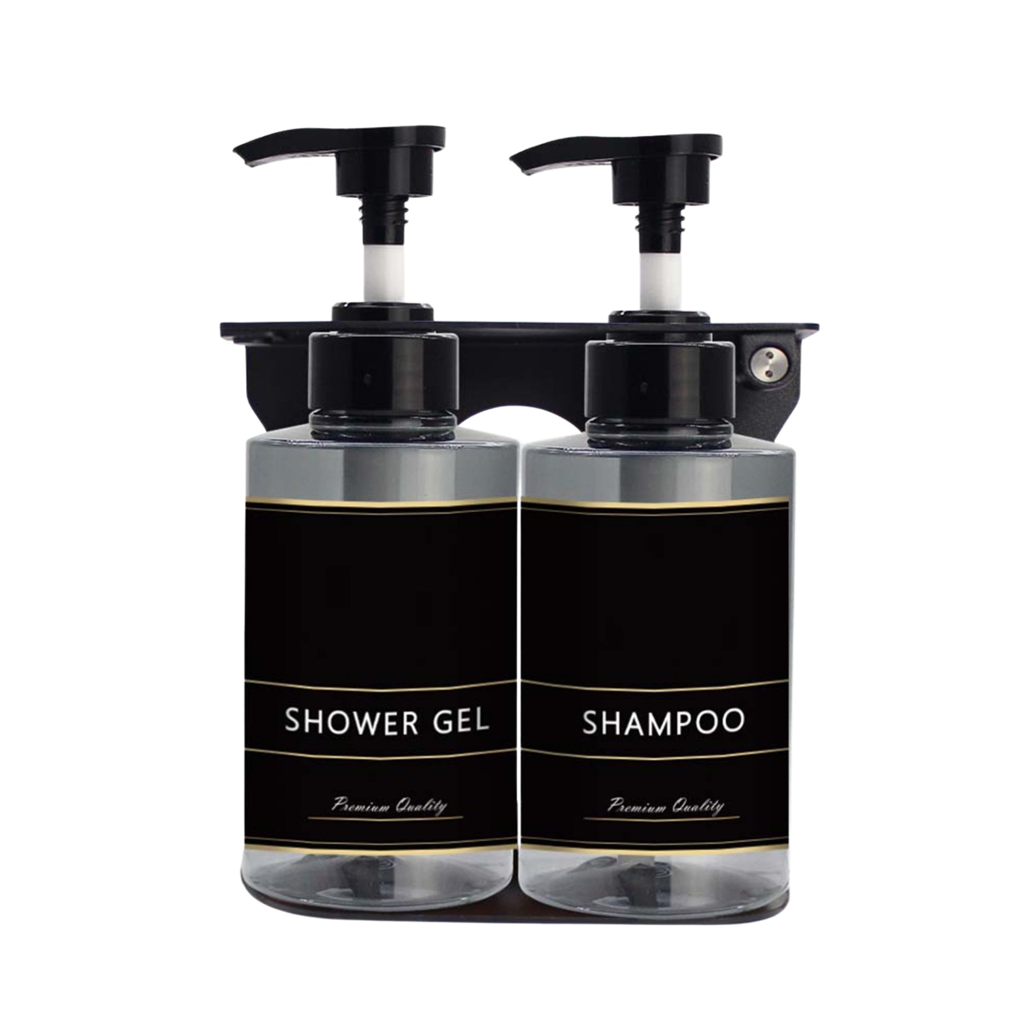 V959-DSDR0149-202507050145-00 Liquid Soap Dispenser 300ml - Transparent Black - Image 1