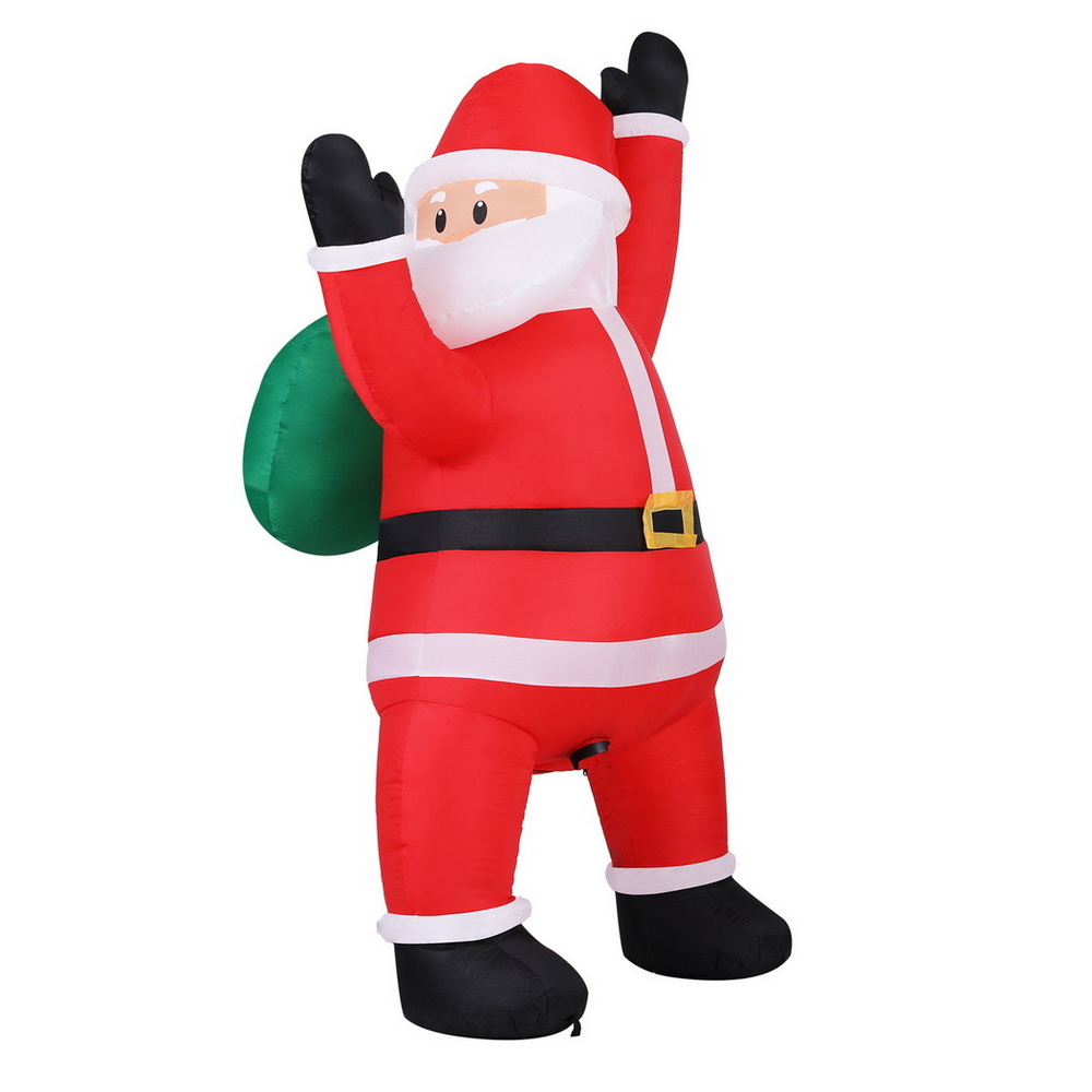XMAS-INF-SANTA-CLIMB-6FT-202508111552-00 Jingle Jollys Christmas Inflatable Santa Climbing LED Illuminated Decorations 1.9M - Image 1